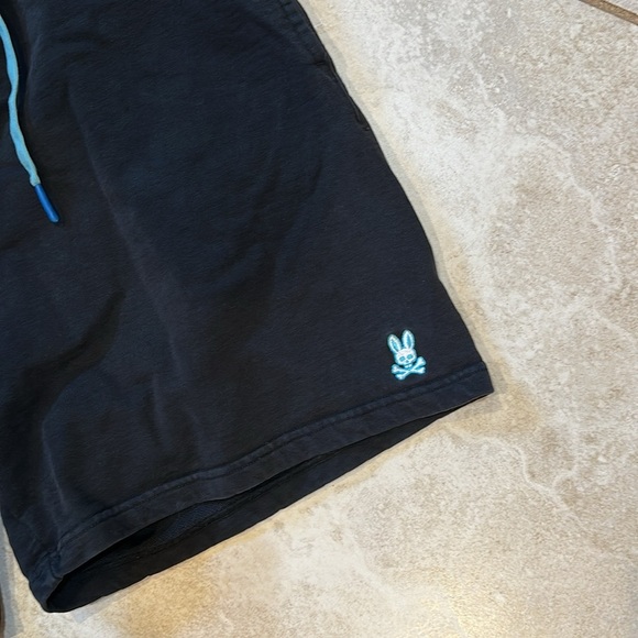 Psycho Bunny Black French Terry Fleece Sweats Shorts XXL men’s - Picture 6 of 9